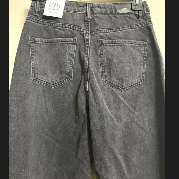 ZARA 1975 AUTHENTIC SLOUCHY JEANS Size 34(US 2) NEW WITH TAG! - Picture 5 of 5